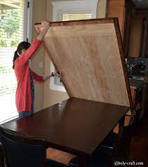 Easy Diy Planked Table Top Cover For Your Existing Table Diy Table Top Table Top Covers Plank Table