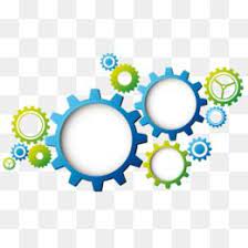 Blue Gear Green Gear Science And Technology Environmental Protection Mechanical Blue Gear Green Science Tech Graphic Design Background Templates Clip Art Gears