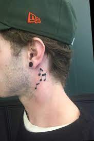 Music notes this set includes 2 temporary tattoos this tattoo measure approx 1.5 inches these would look really good on your wrist or neck, or anywhere you. Tattoo Uploaded By Mason Stephens Little Music Notes Behind The Ear 1142905 Tattoodo