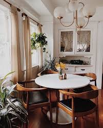 Stunning Little Nook Beautiful Fixture Marble Topped Cafe Table And Comfy Art Deco Chairs Add Simpilicit Minimalist Dining Room Dining Room Design Home Decor