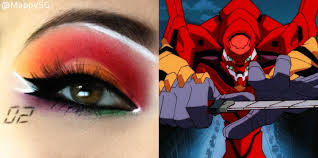 Eva 02 Makeup Neon Genesis Evangelion Neon Genesis Evangelion Evangelion Makeup