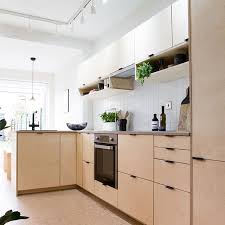 George Clarke Old House New Home Plykea Birch Plywood Fronts With Black Edge Pull Handles A Kitchen Furniture Design Plywood Kitchen Black Kitchen Handles