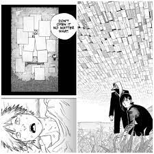 Made a connection on my re-read of Chainsaw Man. Perhaps this is why  Pochita doesn't want Denji to open the door... : rChainsawMan