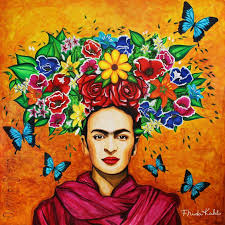Frida kahlo canvas handpainted oil painting art. Mexican Legend Frida Kahlo Insight