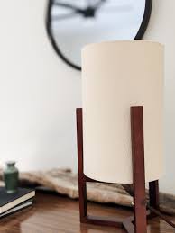 These are perfect for nightstands, not in the way, not too small. Before And After Simple Mid Century Modern Bedroom Makeover Merriment Design