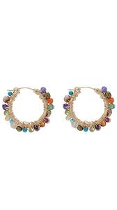 Mini Courtney Multi Hoop By Amanda Sterett Luxeyard Earrings Inspiration Multicolor Jewelry Amethyst Purple