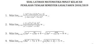 We did not find results for: Latihan Soal Penilaian Tengah Semester Gasal Matematika Minat Kelas Xii Tahun 2018 2019 Tri Khidayanti