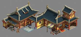 Kunlun Mountain Village Weapon Shop Forging Shop 3d Model Max Obj Mtl 3ds Fbx Tga 1 Mountain Village Construction Business Cards Kunlun Mountains