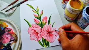 Gambar bunga sederhana tapi cantik. Membuat Lukisan Bunga Cepat Gampang Dan Menarik Youtube