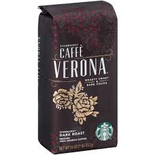 We are currently updating our packaging look. Starbucks Caffe Verona Dark Roast Ground Coffee