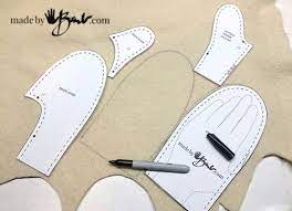 Starting with the outer fabric cutout, start sewing around the edge using a 1/4 inch seam allowance. Mitten Making Mania With Free Pattern Made By Barb Felted Wool Leather