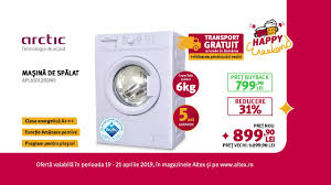 Masina De Spalat Rufe Arctic Apl61012bdw1 Happy Weekend Altex Ro Youtube