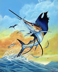 Momentum By Dennis Friel In 2021 Fish Painting Fish Drawings Fish Art