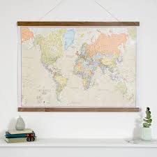 Get the best deal for world map home décor posters & prints from the largest online selection at ebay.com. Classic World Map Home Decor Living Room Bedroom Wall Etsy Wall Maps Classic Living Room Decor