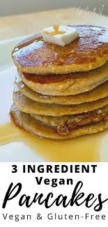 Three Ingredient Lazy Oat Pancakes Vegan By Adena Recipe Banana Oatmeal Pancakes Vegan Breakfast Recipes Easy Easy Vegan Pancakes Recipe