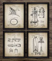 Home decor show off your dedication to firefighting service with odi's wide selection of firefighter décor items. Vintage Firefighter Patent Print Firefighting Blueprint Wall Etsy In 2020 Firefighter Decor Rescue Gifts Firefighter Room