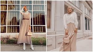 Perpaduan warna yang sama pada atasan dan bawahan juga bisa memberikan tampilan menawan. 9 Trik Memadukan Baju Hijab Dan Celana Warna Cream Biar Nggak Pasaran Gampang