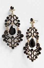 Black And Gold Ring Chandelier Tasha Ornate Chandelier Earrings Nordstrom Black Gold Jewelry Jewelry Beautiful Jewelry