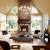 Rustic Vaulted Ceiling Living Room