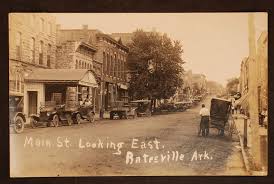 Main Street Looking East C 1920s Batesville Arkansas Banks Building