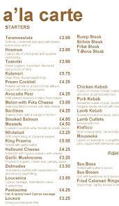 Pin Di Restaurant Menu Formats