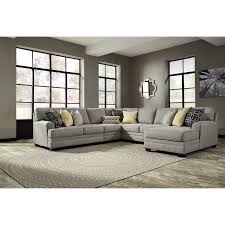 Contemporary 5 Piece Sectional With Chaise Living Room Sectional Furniture City Furniture