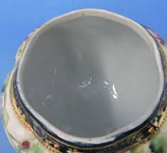 Check spelling or type a new query. Three Footed Hand Painted Nippon Hair Receiver Decorated With Butterflies Bernardis Antiques