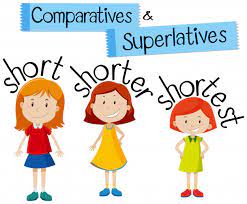 Free Vector | Comparatives and superlatives for word short