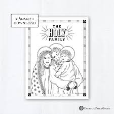 Country living editors select each product featured. Catholic Coloring Page The Holy Family Catholic Saints Printable Coloring Page Digital Pdf