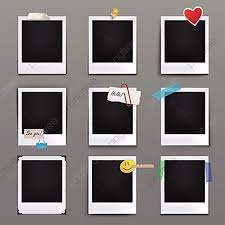 vector illustration photo frames with photo clipart photo picture png and vector with transparent background for free download polaroid picture frame photo collage template photo frame design