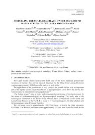 Le previsioni meteo per st. Pdf Modelling The Coupled Surface Water And Groundwater System Of The Upper Rhine Graben