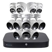 Lorex 4k Ultra Hd 16 Channel Dvr Security System With 8 Active Deterrence 4k Bullet Cameras 4 Active Deterrence 4k Dome Cameras Costco