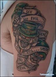 Celtic cross tattoo designs involve stylized rings and knots, which translate beautifully into unique artwork, especially for men with irish roots. Irish Tattoos For Men Leprechaun Tattoos Tattoos For Guys Irish Tattoos