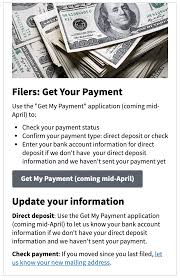 Irs Stimulus Check Payment Sign Up Update Uponarriving