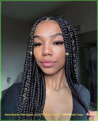 97 Inspirational New Braids Hairstyles 2020 Female Trends You Should Copy Box Braids Styling Box Braids Hairstyles Long Box Braids