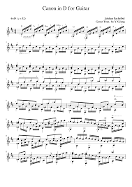Please read and print within a year of purchase. Canon In D For Guitar Solo Sheet Music For Guitar Solo Musescore Com