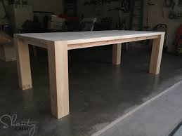 8 feet long and 3 feet wide these beautiful, unique, and handmade tables will seat 10 when free floating and 8 if placed end to end as a kings table. Diy Modern Farmhouse Table As Seen On Hgtv Open Concept Shanty 2 Chic