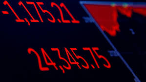 Resultado de imagen de hundimiento de las bolss indice Dow Jones