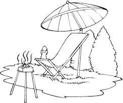 Lounge Chair Beach Umbrella Coloring Page Summer Coloring Pages Coloring Pages Umbrella Coloring Page