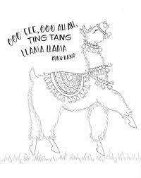 Coloring A Dancing Llama With New Colored Pencils Tombow Usa Blog Llama Drawing Coloring Pages Cute Llama