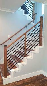 The railing is available in wooden, metal, pvc, fiberglass, composite, and cable materials. Modern Stair Railing Only 12 50 Stacked Cap 4000 For 3 1 4 Newels