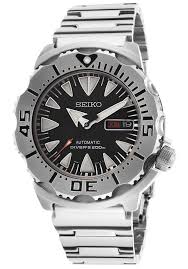 Seiko Silver Dive Watch Http Edivewatches Com Product Seiko Superior Automatic Silver Tone Steel Black Dial Watch Jam Tangan Jam