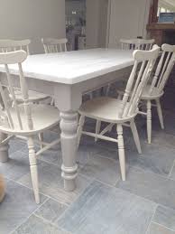 Dining Chairs Given A 2 Colour Distress Using Annie Sloan Cream Over Country Grey Dining Table Country Dining Tables Grey Dining Tables Painted Kitchen Tables