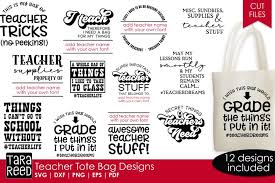 Download Teacher Tote Bag Designs Teacher Svg Files For Crafters 1351300 Cut Files Design Bundles