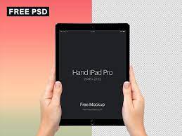 Ipad Pro Psd Mockup Held By Hands Ipad Mockup Mockup Psd Free Mockup