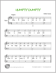 Humpty Dumpty Lyrics Free Piano Guitar Sheet Music And Video The Songs We Sing