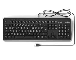 Direkt oder schräg unter der. Senioren Tastatur Grosse Tasten Seniorentastatur Grossschrift Tastatur