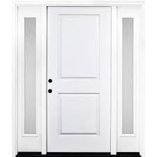 Glass, panel, barn, door, designer, series, sliding, doors, double. Steves Sons 72 In X 80 In Classic 2 Panel Rhis Primed White Steel Prehung Front Door With Double 16 In Rain Glass Sidelites St20 Pr D16rn 4rh The Home Depot