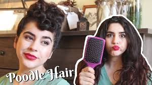 It takes longer to style compared with medium hair, but it also allows for more options. Easy Vintage Poodle Hair Great For Long Hair Vintage Hairstyles Youtube