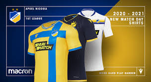 Macron operates in three main business areas: Yellow Navy Blue In New Jerseys That Macron Created For Apoel Fc
